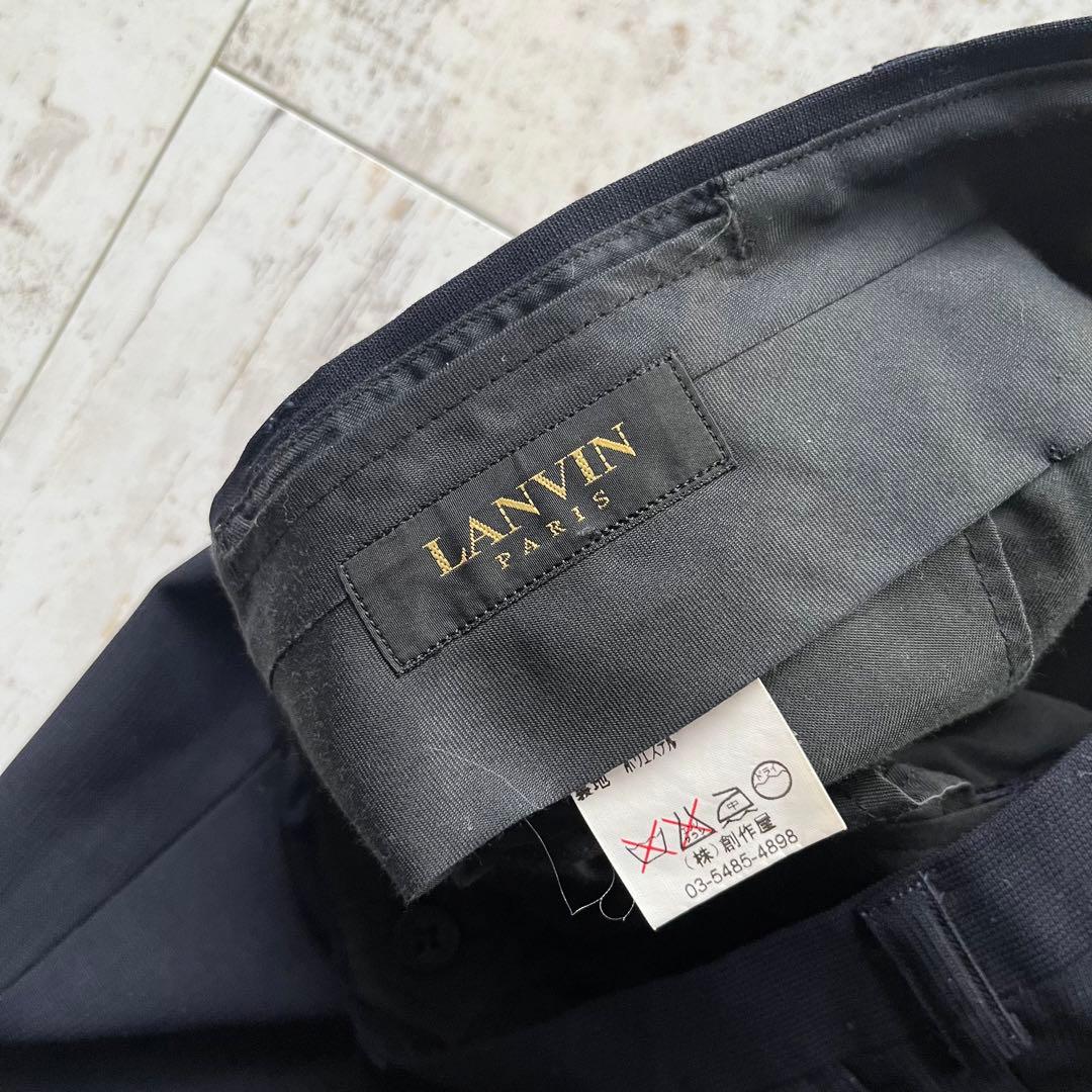 LANVIN ランバン ネイビー 金ボタン 紺ブレ ダブル セットアップ スーツ