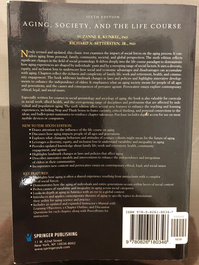 洋書 Aging Society, and the Life Course