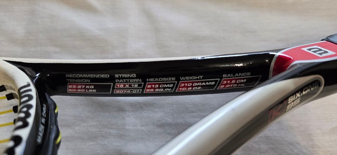 Wilson k six one 95 テニスラケット 2本セット（ケース付き）