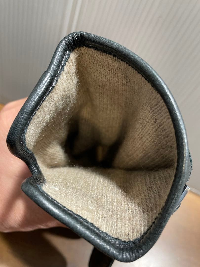 BURBERRY BLACK LABEL レザー手袋 ブラック