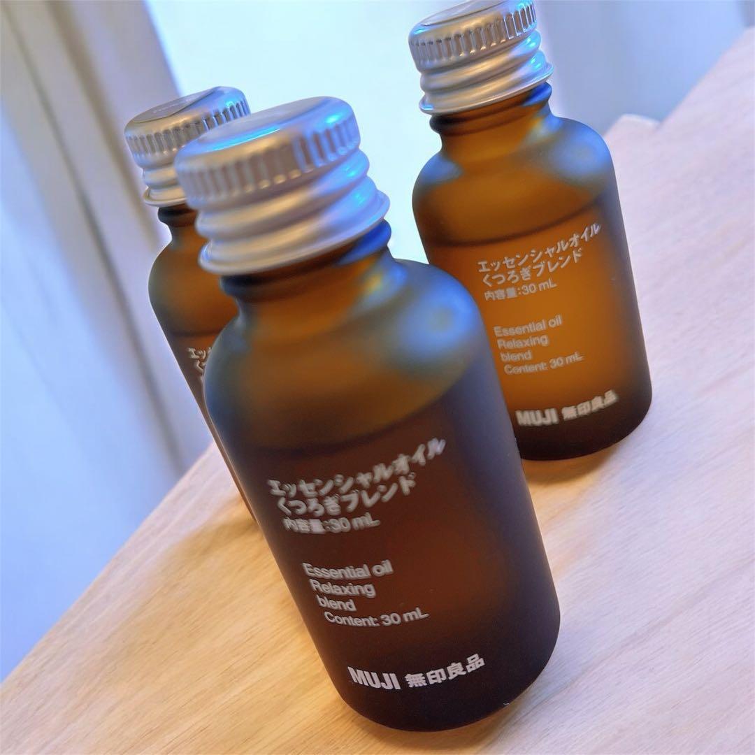MUJI エッセンシャルオイル くつろぎブレンド 30mL 3本まとめて