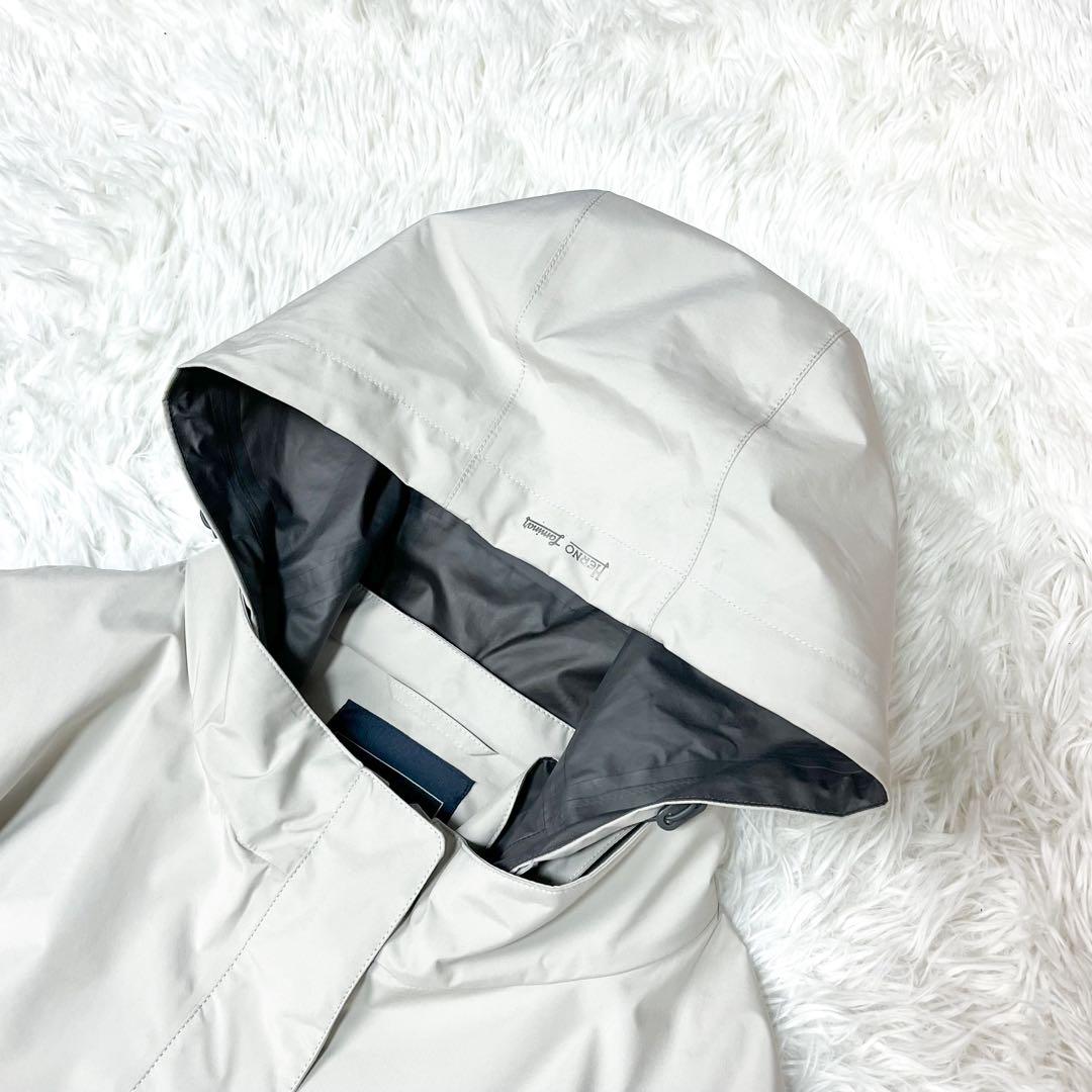 希少 ヘルノ ラミナー ステンカラーコート フード着脱可 ゴアテックス 2XL