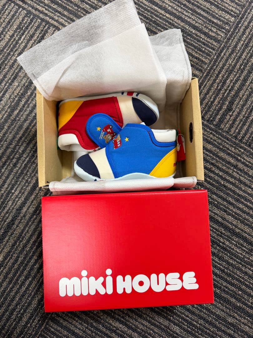 MIKI HOUSE ミキハウス、 ビブ ズボン 靴 3点セット　まとめ売り