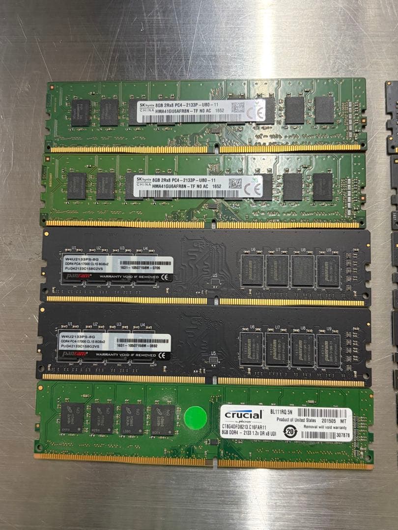 8GB DDR4 2133 10枚 デスクトップ用 メモリ 計80GB