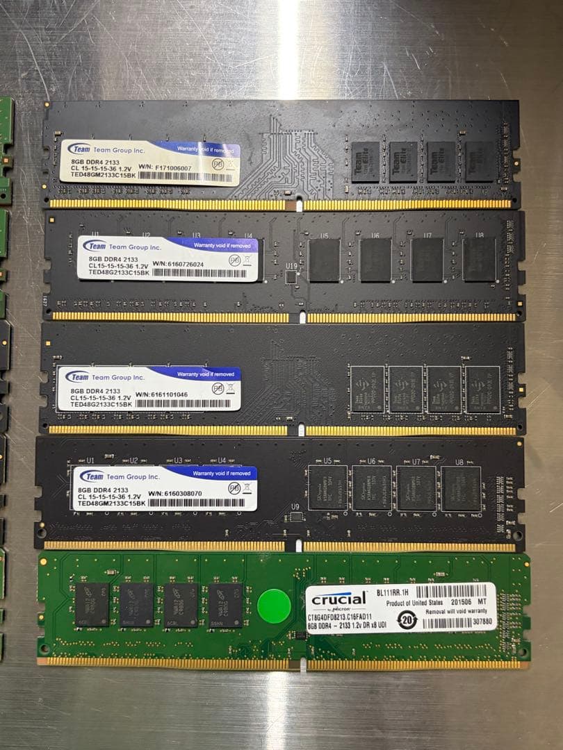 8GB DDR4 2133 10枚 デスクトップ用 メモリ 計80GB