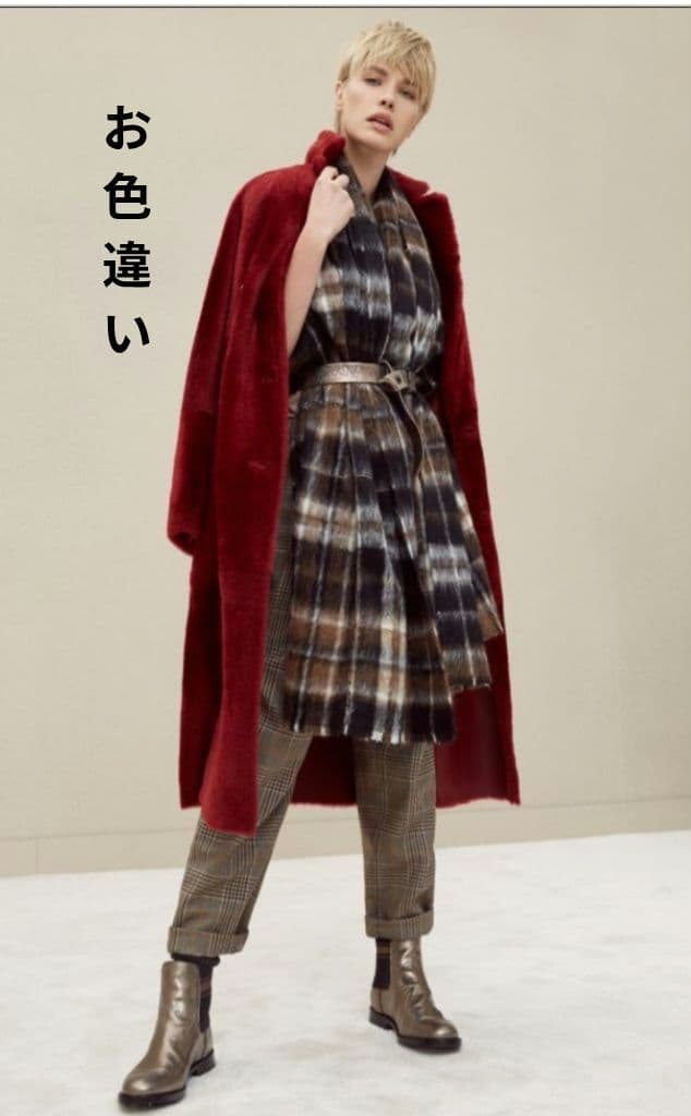 BRUNELLO CUCINELLIチェック柄ストール　ブルネロクチネリ