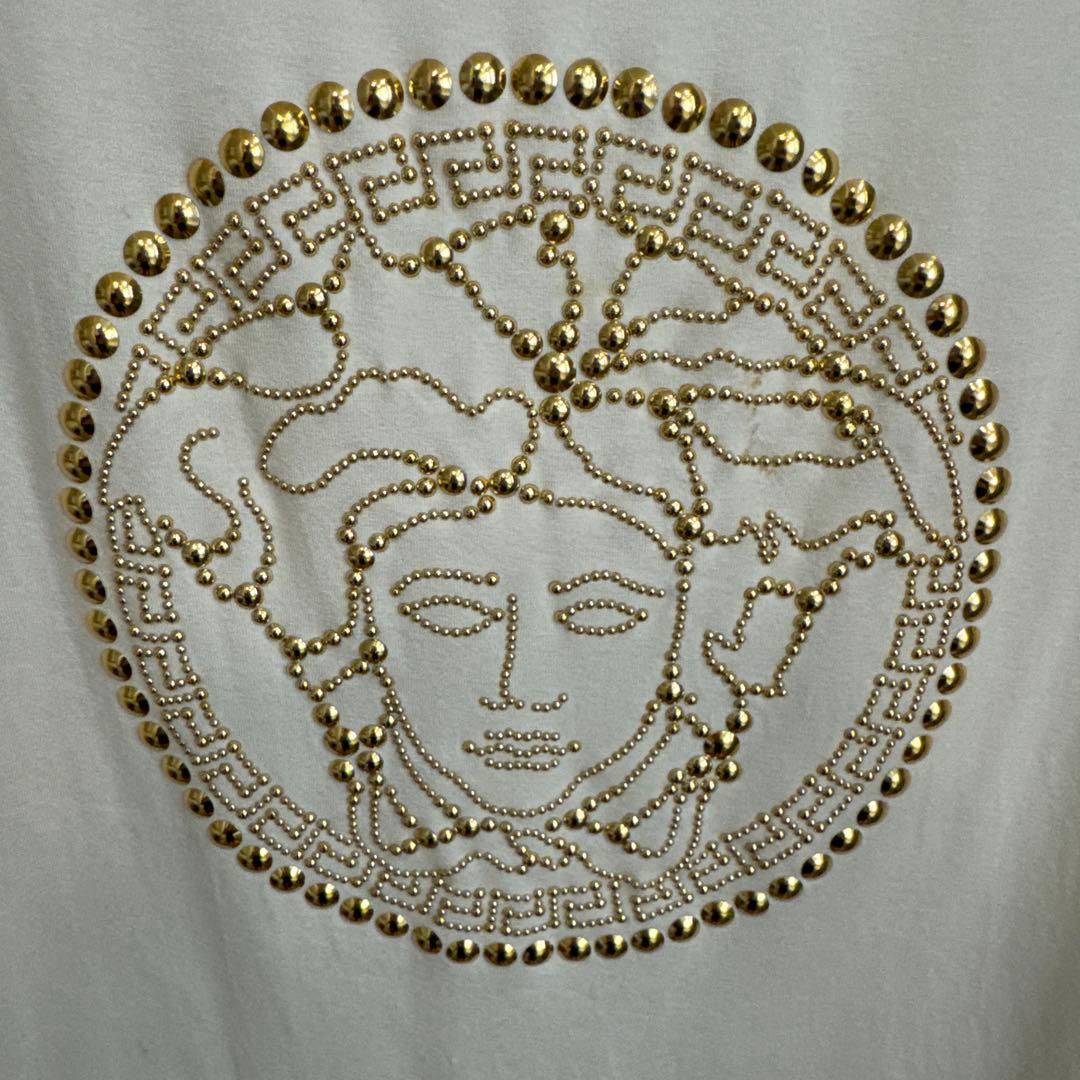 (Sam)VERSACE メデューサ刺繍 Tシャツ　Mサイズ
