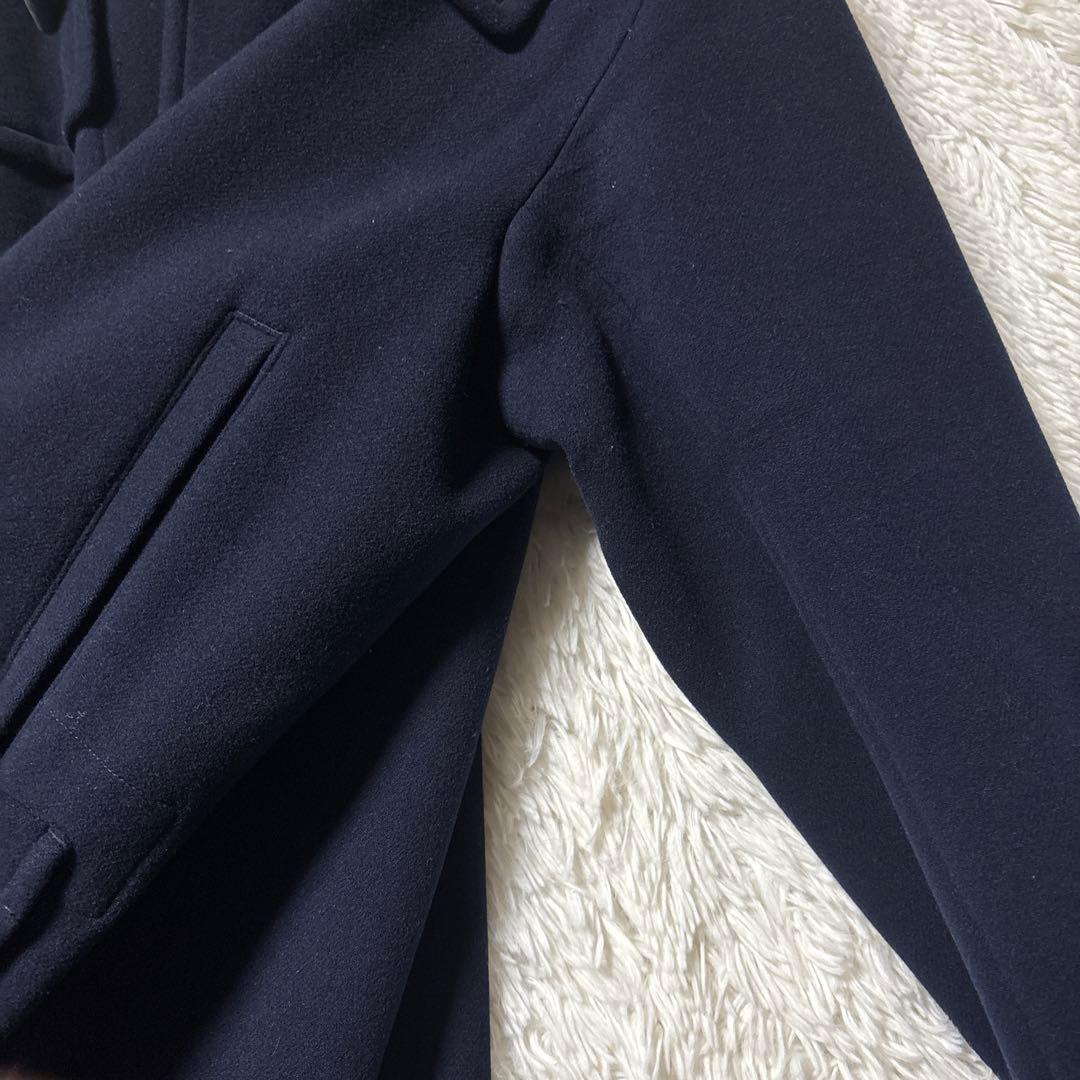 希少✨UNIQLO+J オーバーサイズダッフルコートネイビー　XXL ウール