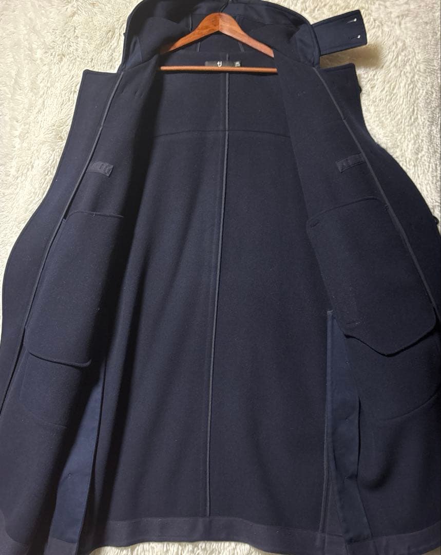希少✨UNIQLO+J オーバーサイズダッフルコートネイビー　XXL ウール