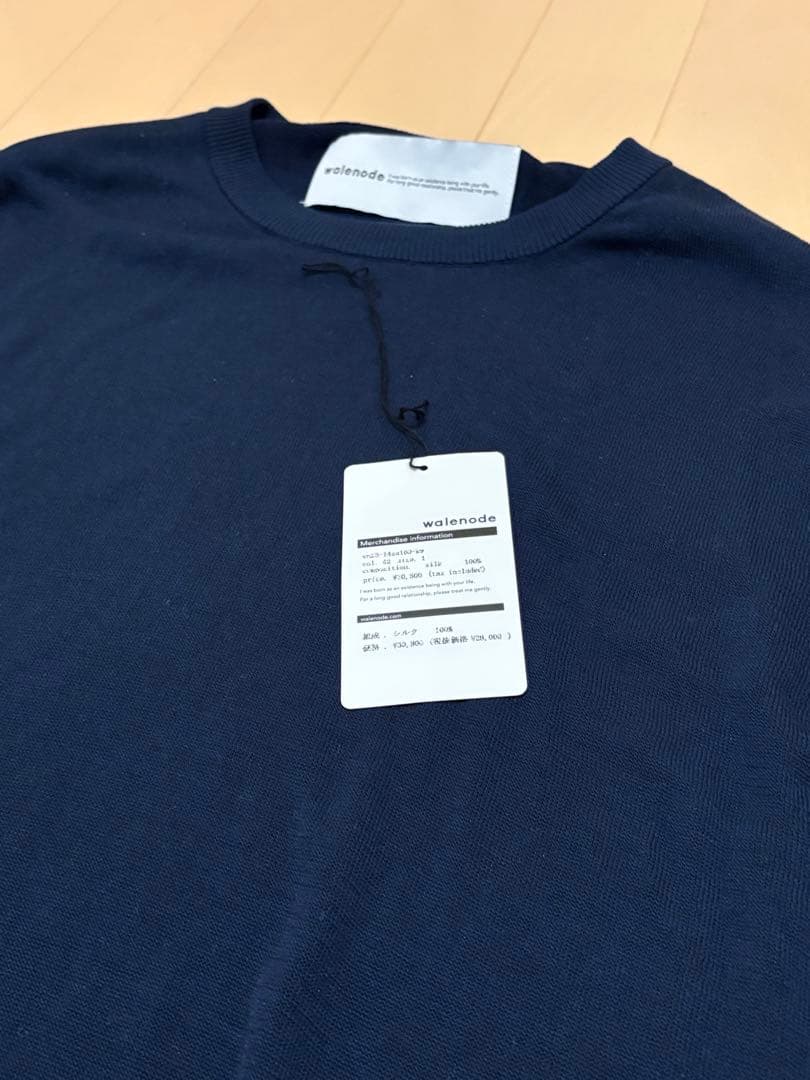 【新品未使用】WALENODE / シルク Tシャツ
