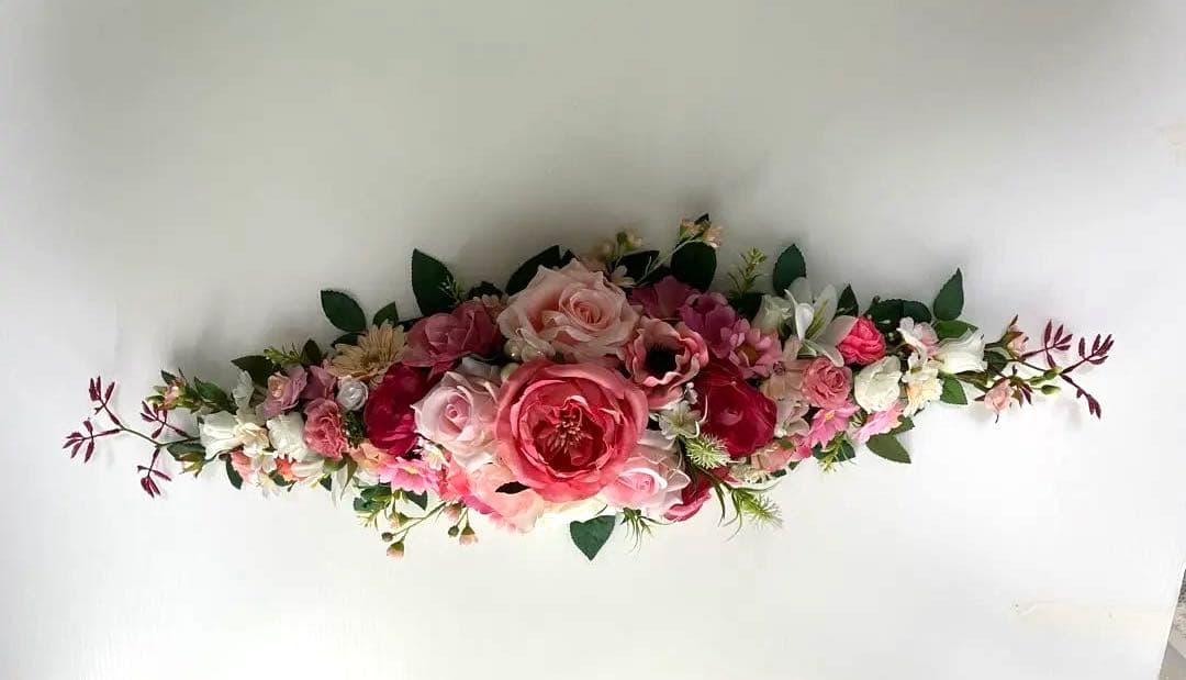❤️メルちゃん❤️♪置き型アレジメント♪ピンクの薔薇メイン♪