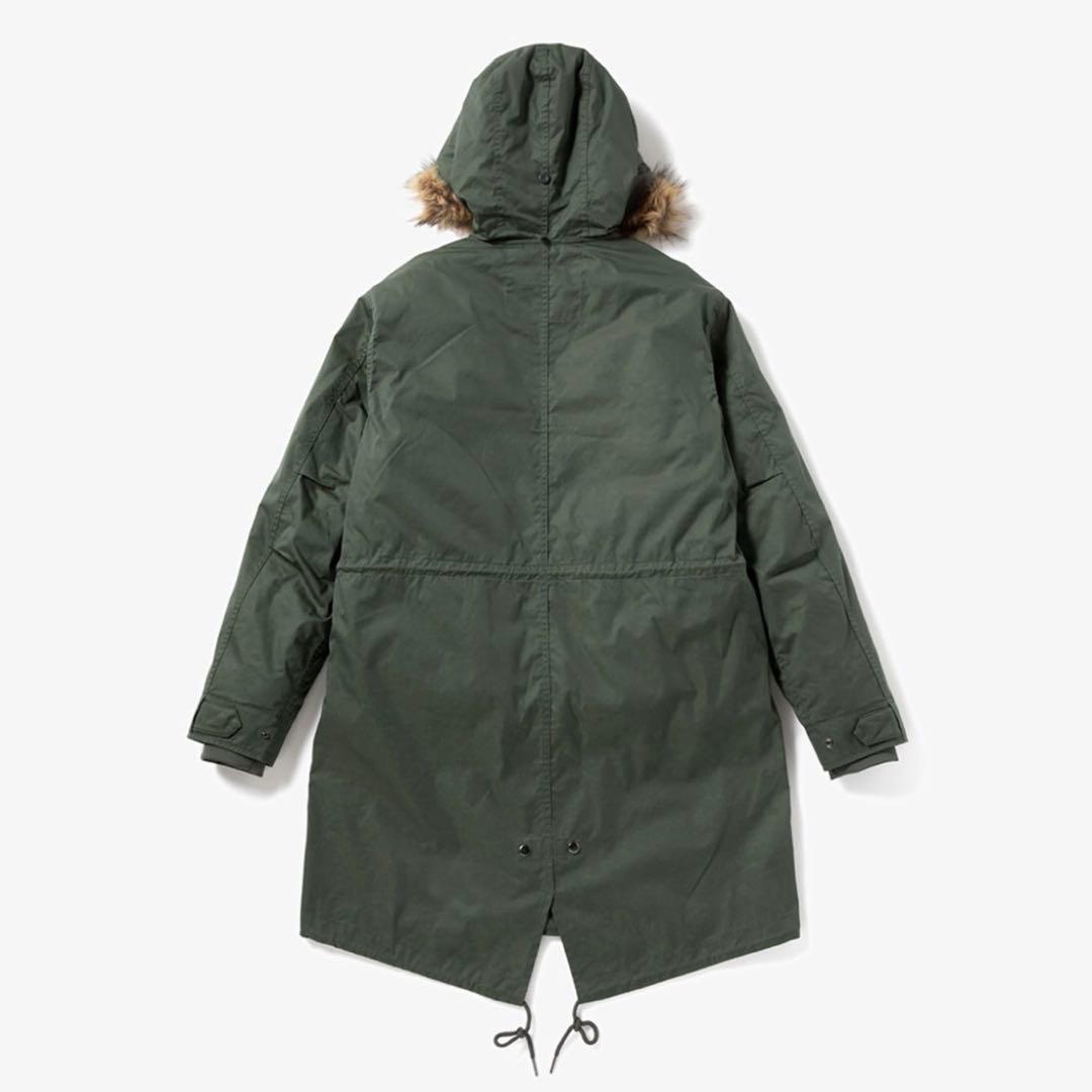 FRED PERRY ミリタリー フィッシュテール ファー付き モッズコート