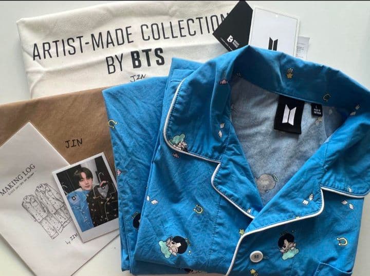 最終価格BTS JIN ブルーパジャマ　青　Good Dayパジャマ