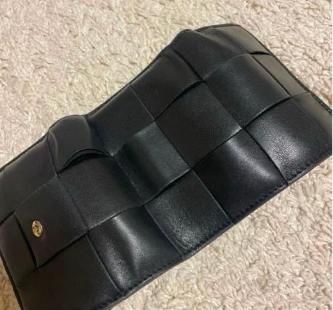 Bottega Veneta 三つ折り財布 ブラック