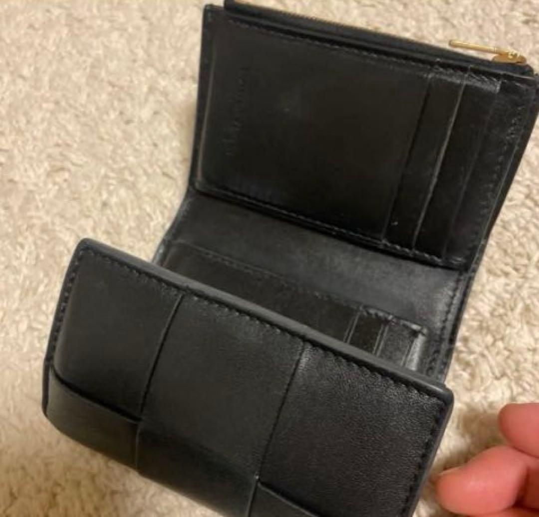 Bottega Veneta 三つ折り財布 ブラック