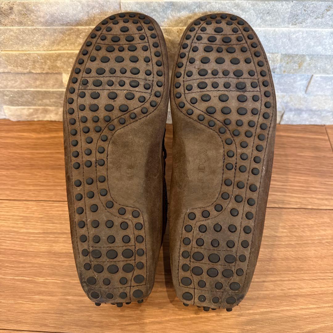 トッズ　TOD’S ドライビングシューズ　茶　スリッポン