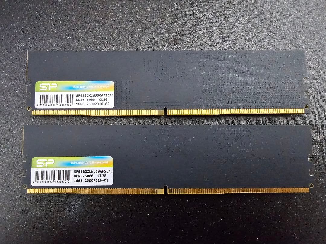 メモリー Silicon Power DDR5 16GB x2 6000MHz