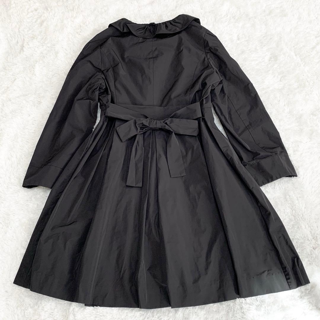 TO BE CHIC スプリングコート 大きいサイズ フリル ベルト フレア
