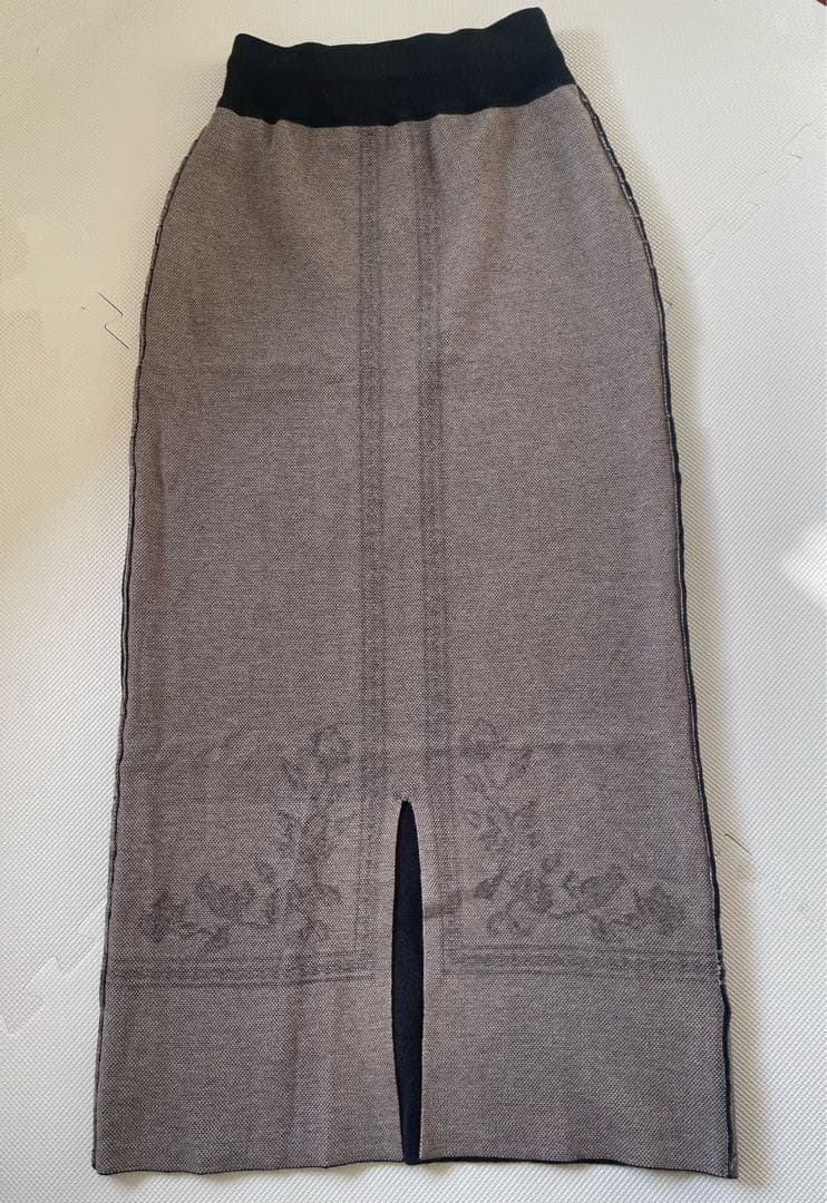 ◉週末価額❗️EAPHI SCARF MOTIF KNIT SKIRT