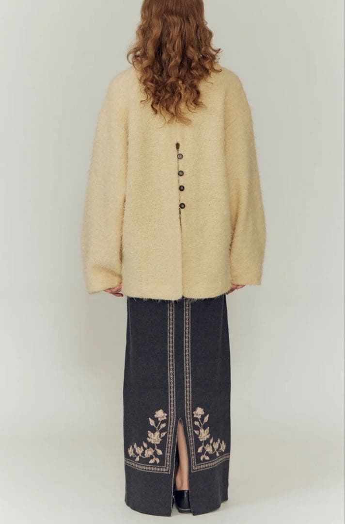 ◉週末価額❗️EAPHI SCARF MOTIF KNIT SKIRT