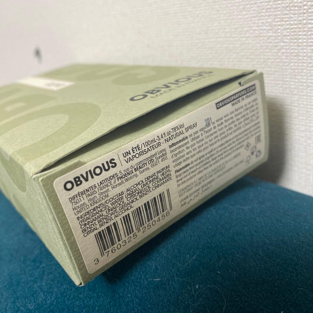 本日限定SALE★OBVIOUS UN ÉTÉ 100ML 香水