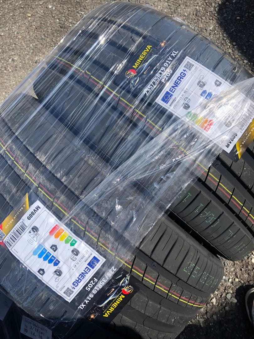 赤字！！早い者勝ち！！新品未使用MINERVA F205 19インチ ４本