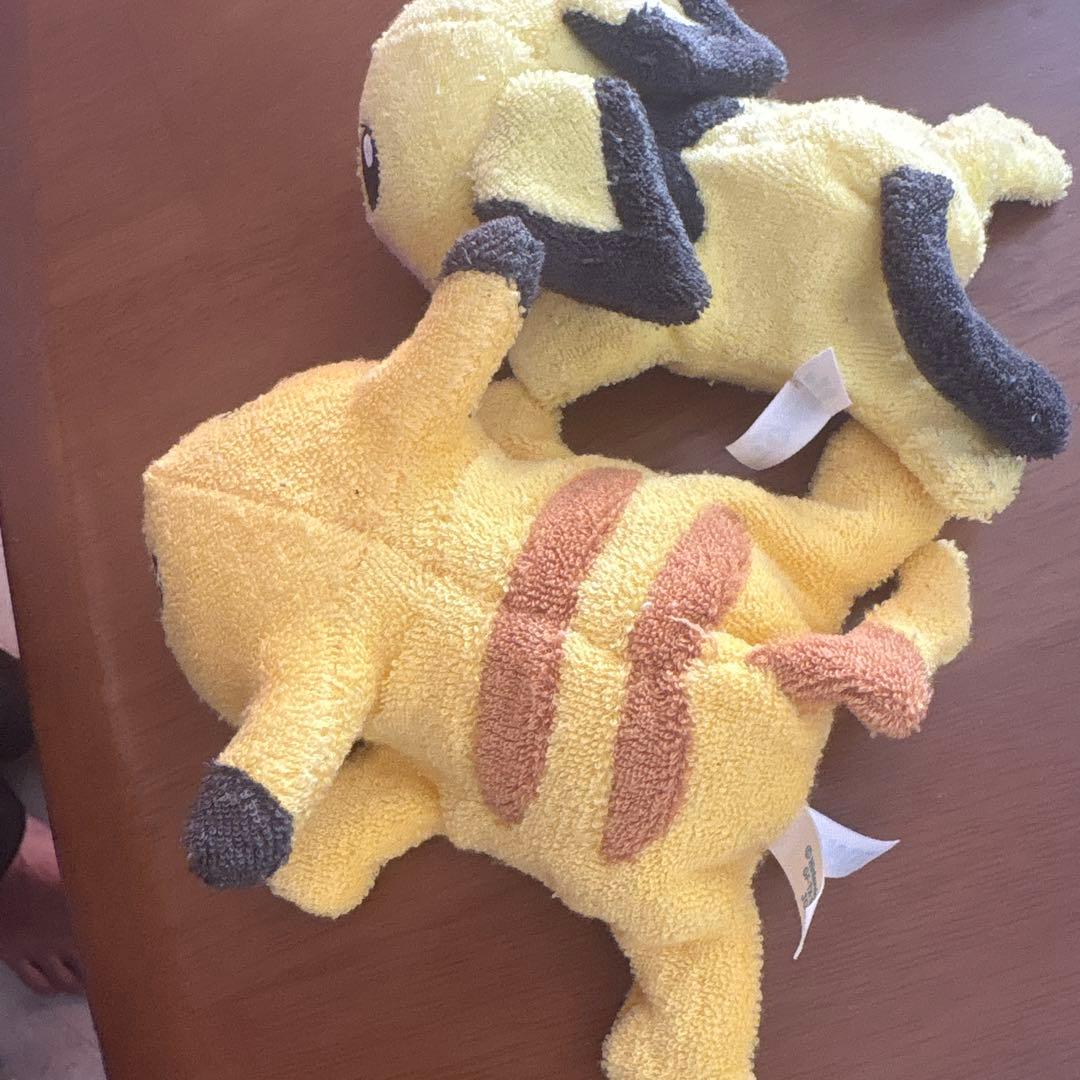 当時物 レトロ ピカチュウとピチューくたくた ぬいぐるみ ポケモン トミー