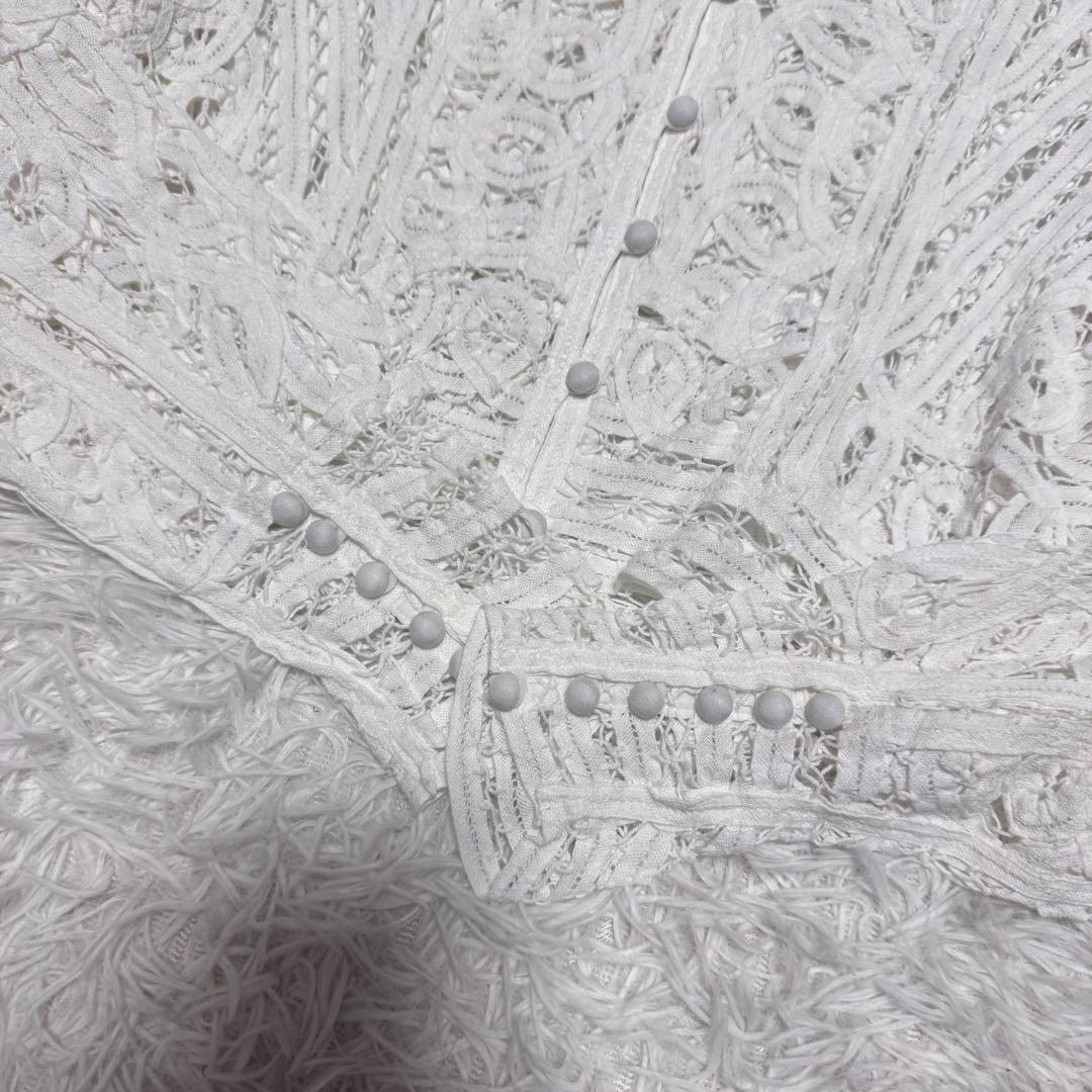 極上美品 IENA LA BOUCLE バテンレースブラウス 定価2.4