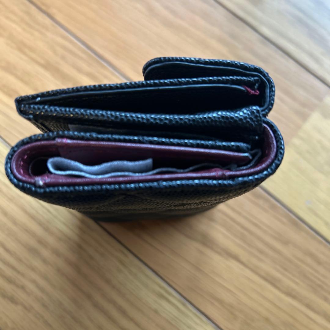 CHANEL ♡ノベルティ♡キャビアスキン三つ折り財布