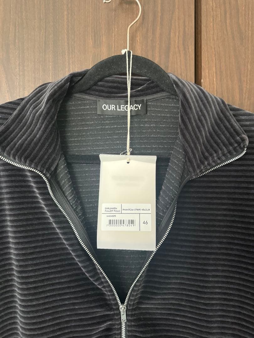 ジャケット・アウター OUR LEGACY SHRUNKEN FULLZIP POLO VELOUR