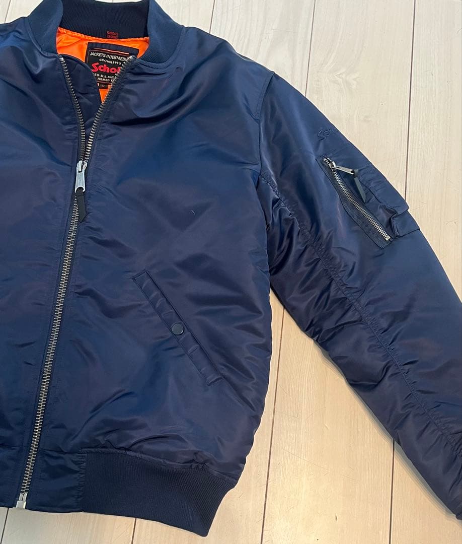 【未使用】Schott ショット ナイロンフライトジャケット ブルゾン MA-1
