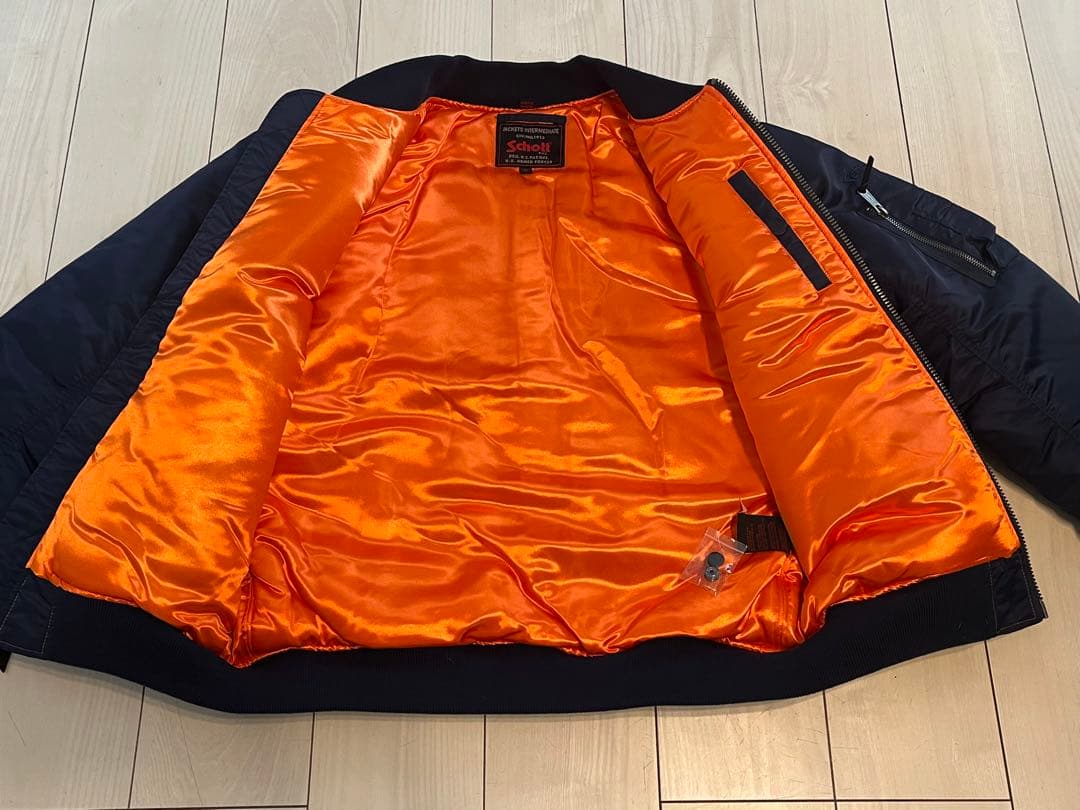 【未使用】Schott ショット ナイロンフライトジャケット ブルゾン MA-1