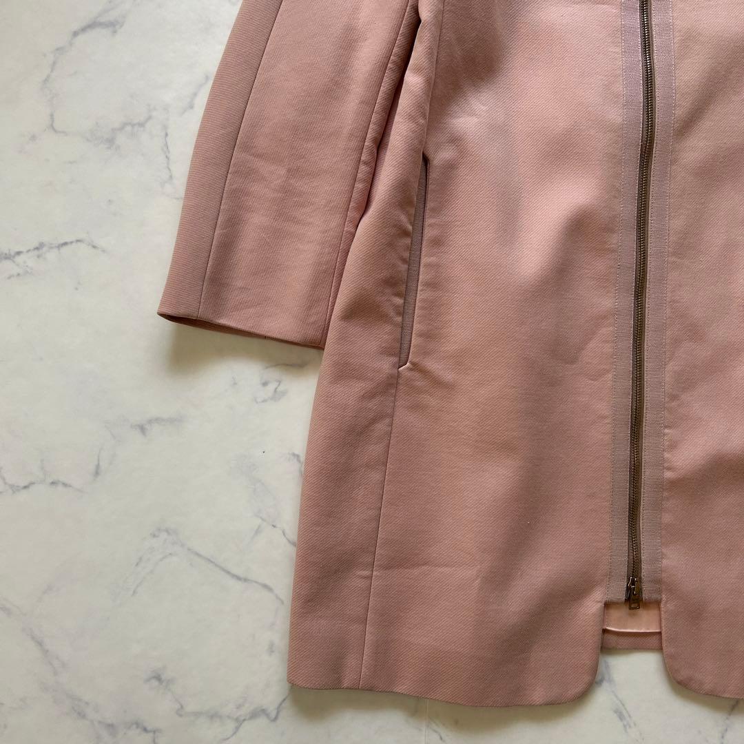 ヘルノ 近年モデル ダブルジップ ロングコート スプリングコート ゴールド金具