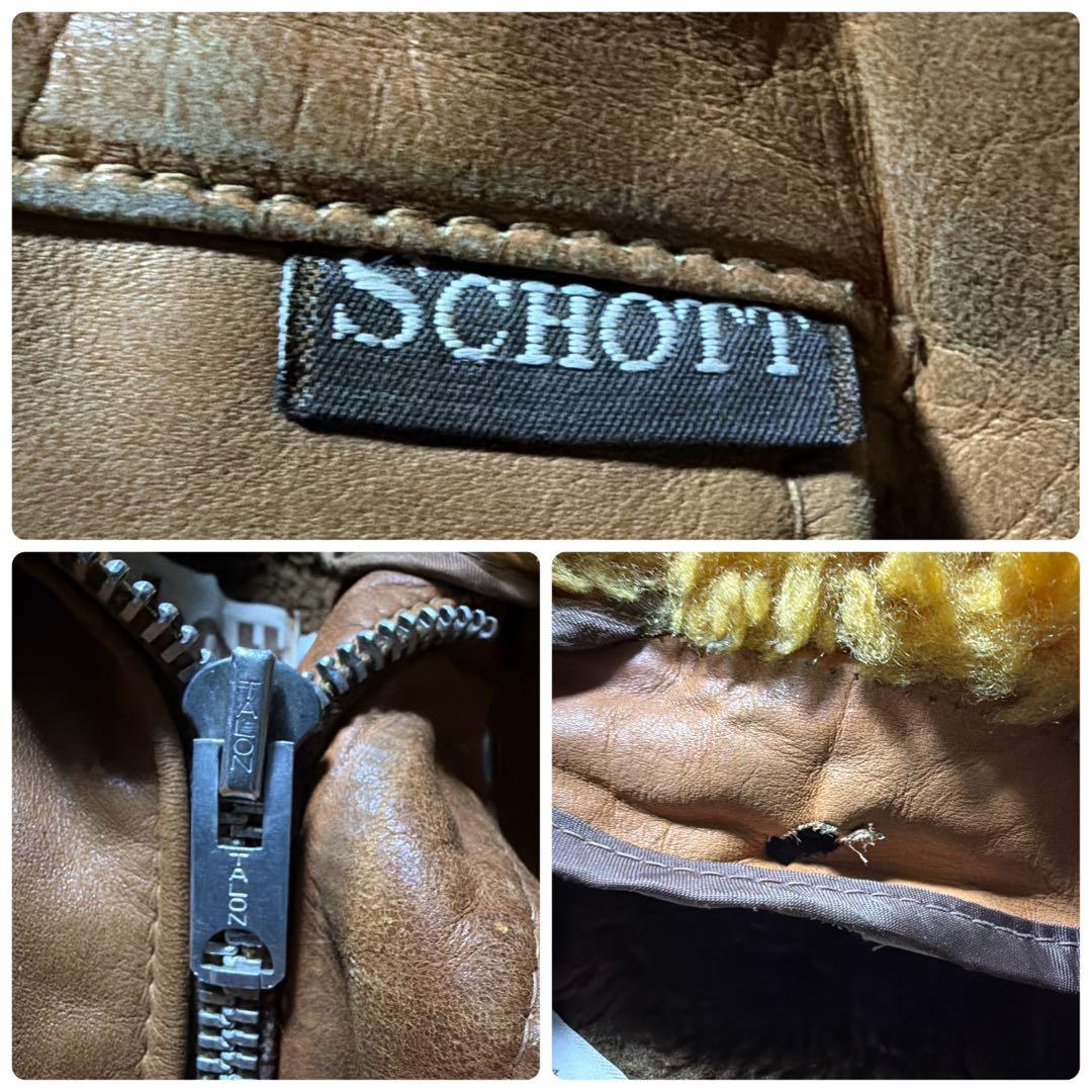 モ*ト様 【米国製】schott フライトジャケット　 G-1 キャメル　襟ボア