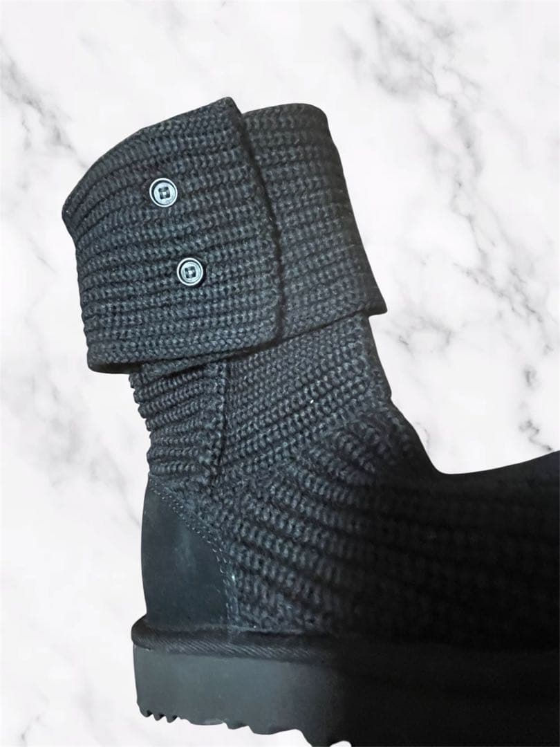 【完全新品未使用】UGGニットブーツ ブラック 24cm