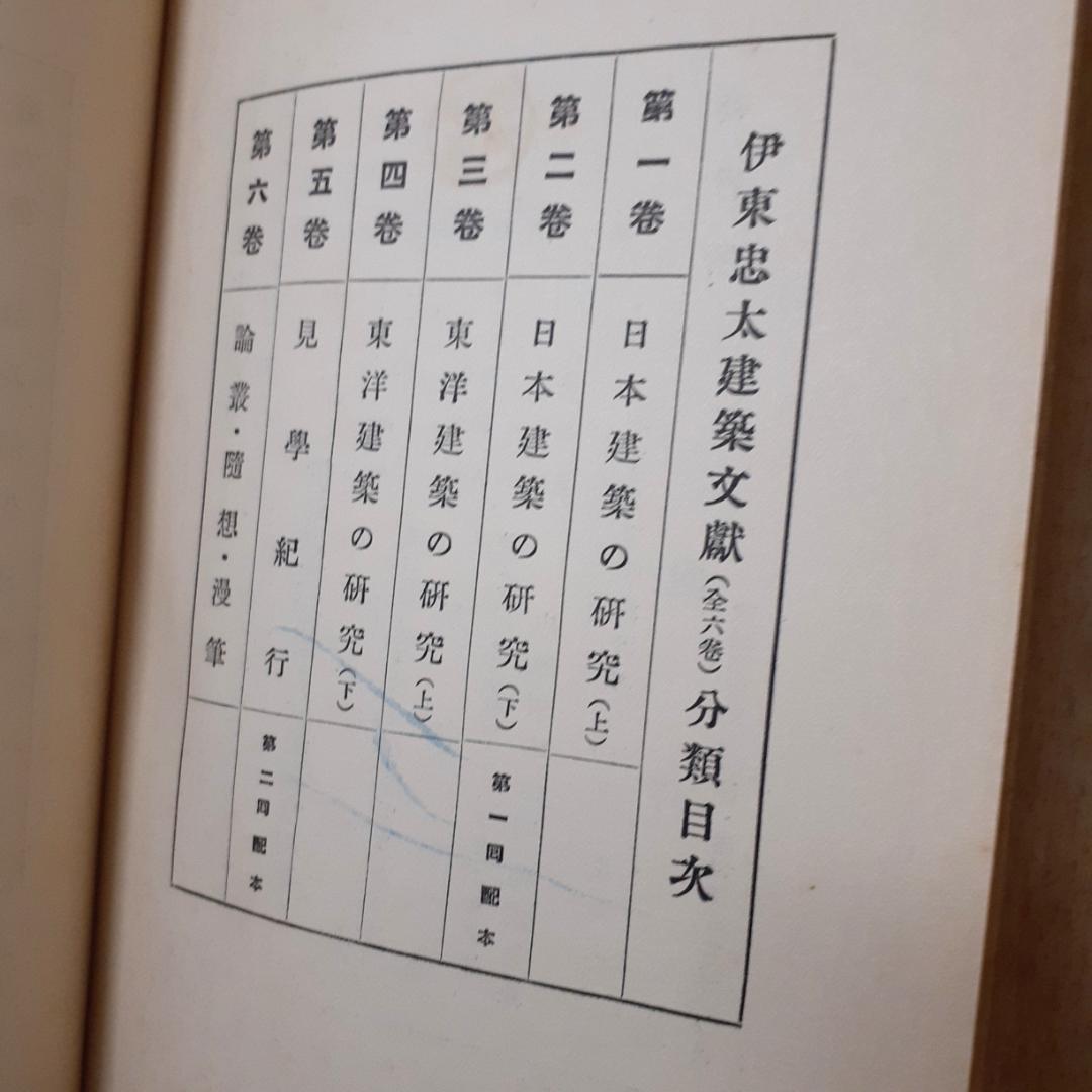 伊藤忠太建築文献　全6巻