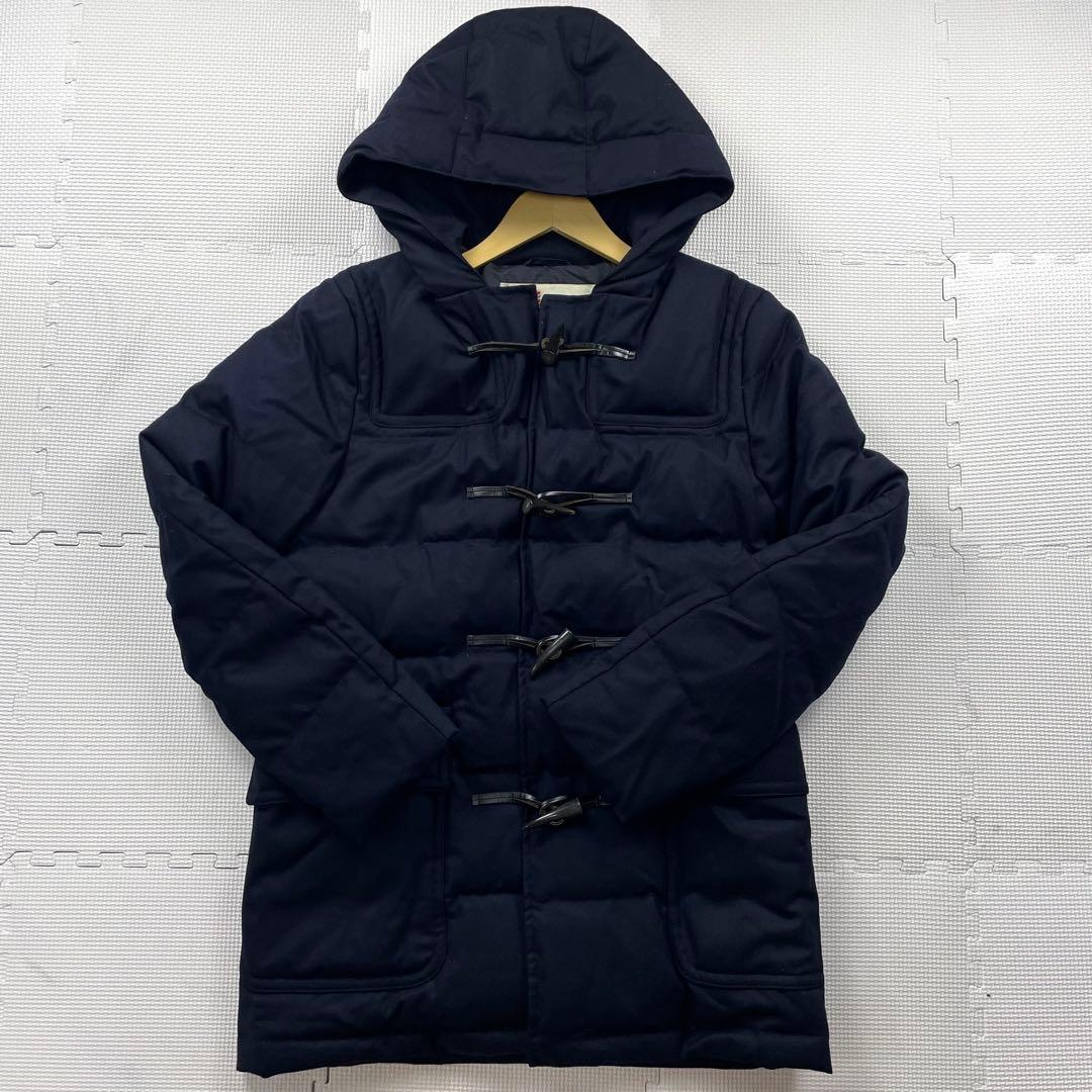 美品　トラディショナルウェザーウェア　ダッフルダウンコート　ストーシール　牛革