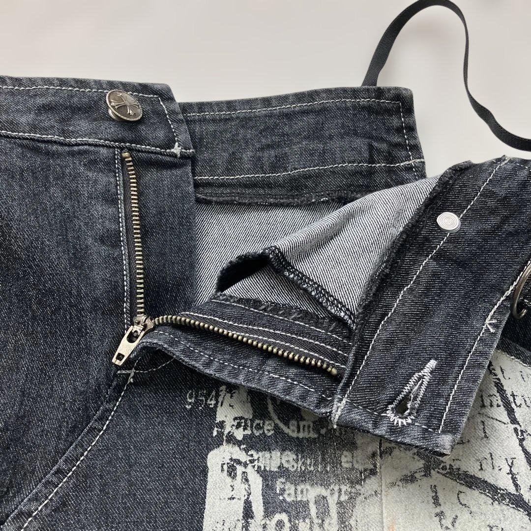 ozz on hikzoh デニムキャミソール レース カッコ可愛い ロック系