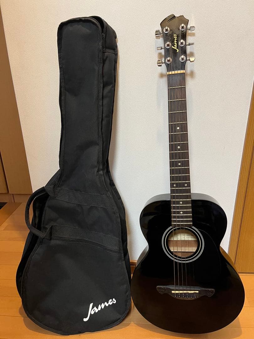 【値下げ】ミニギター　アコースティック　James ブラック　JFM-1BK