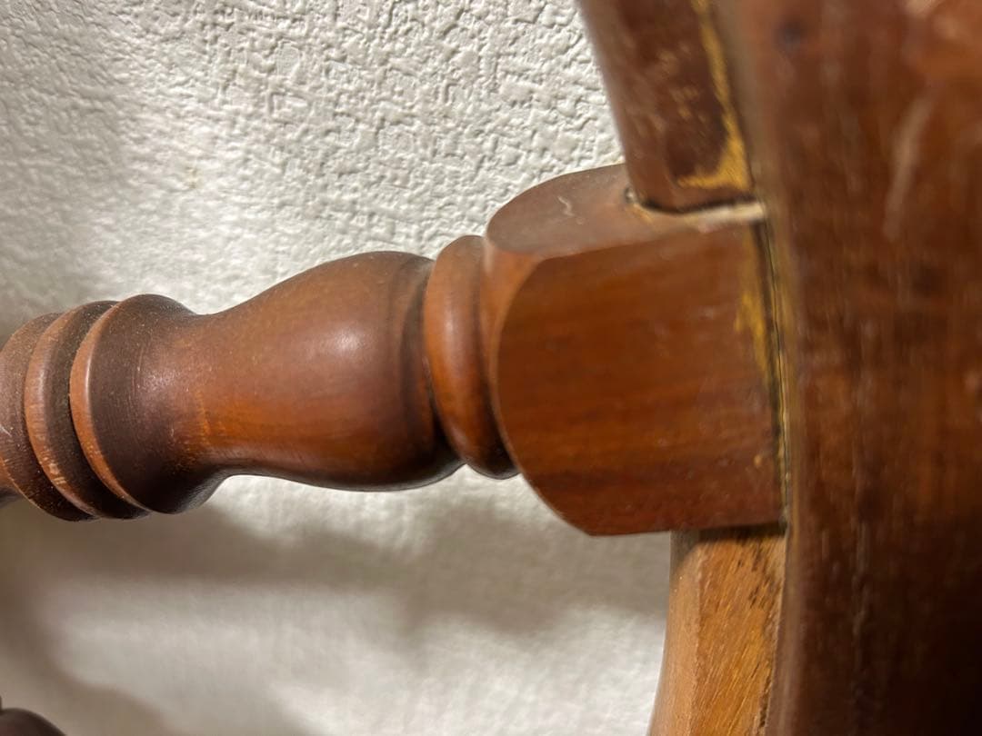 近*ん様 木製船の舵装飾品