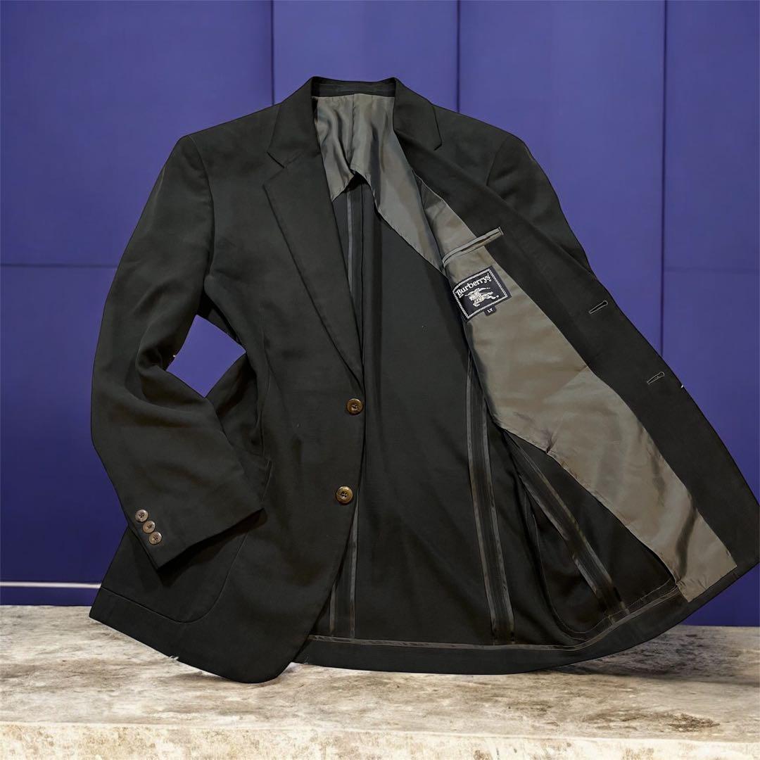 【正規品】Burberrys テーラードジャケット LY ブラック 絹100%