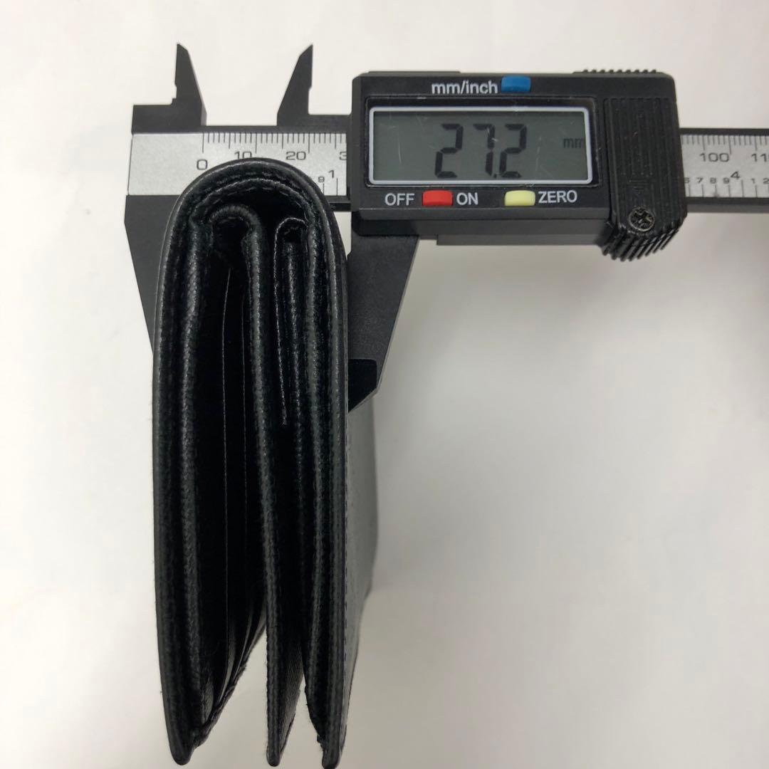 (C011916)PRADA サフィアーノ 二つ折り財布 ブラック プラダ