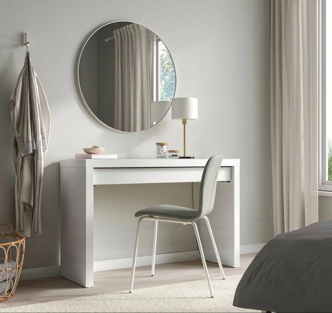 IKEA MALM マルム ドレッサー（ホワイト）鏡台・デスク