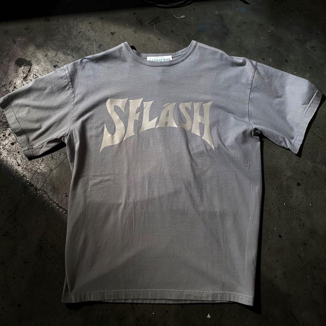 SASSAFRAS プリントTシャツ×2点　2点ともMサイズ白とグレー