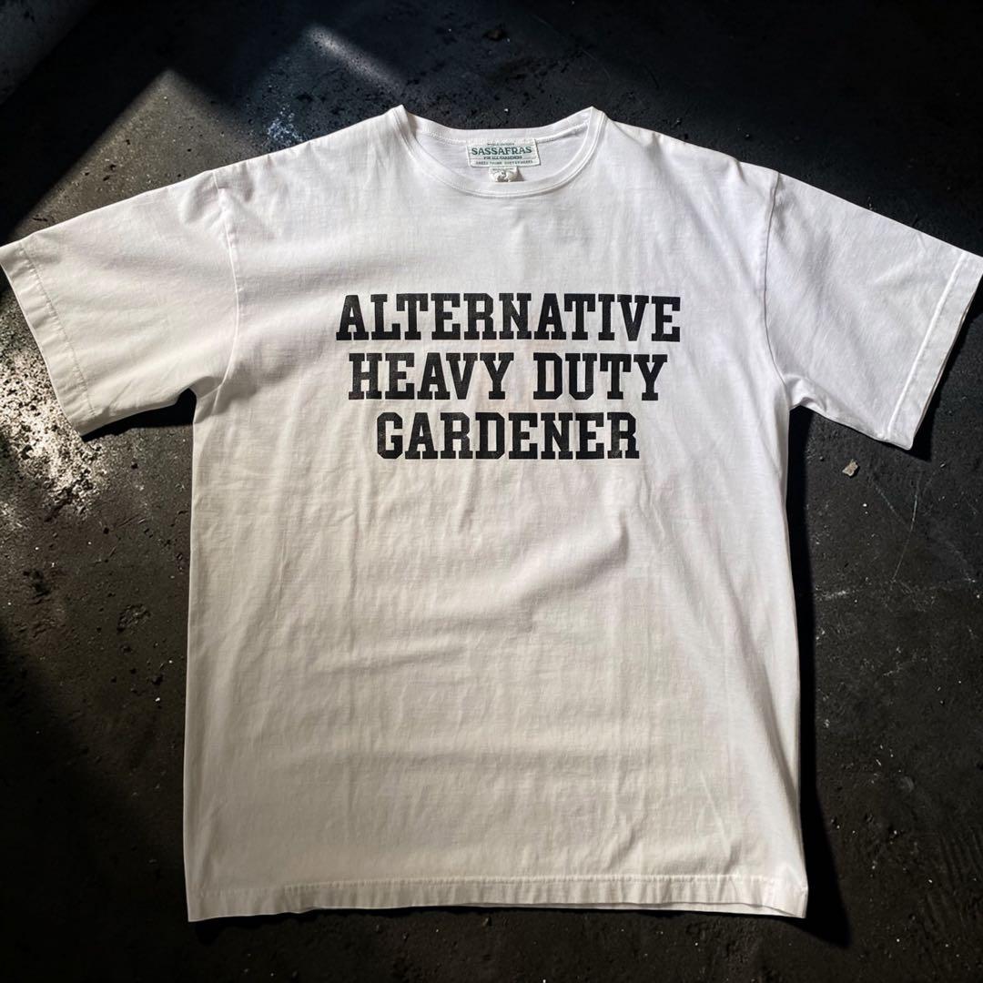 SASSAFRAS プリントTシャツ×2点　2点ともMサイズ白とグレー