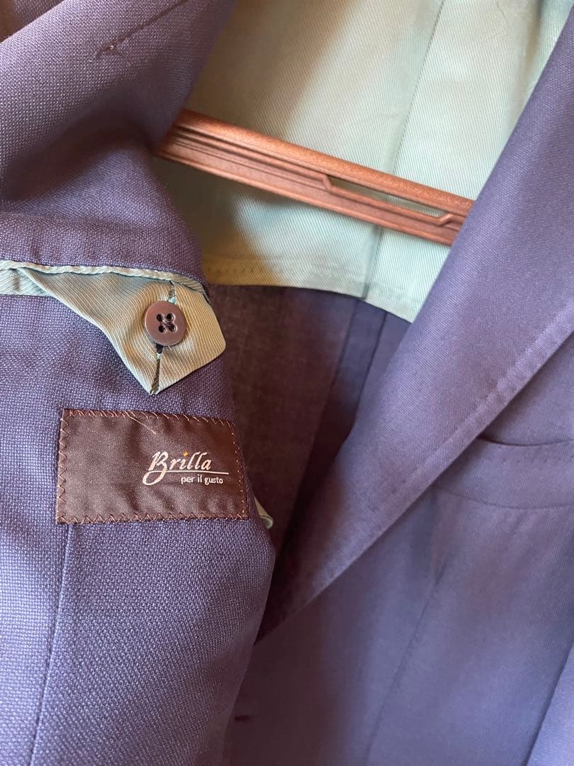 Brilla beams F 44 ホップサックジャケット ウール シルク