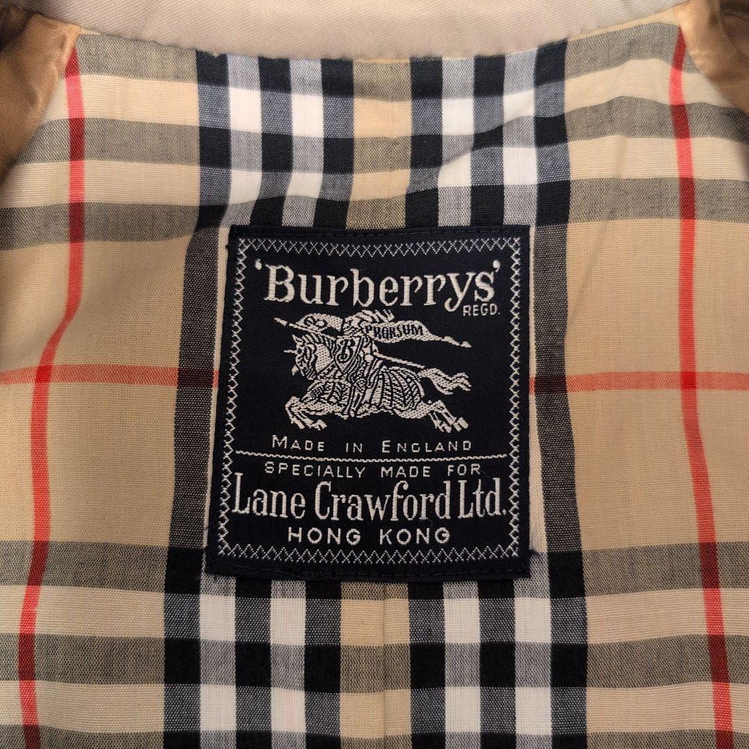 【ヴィンテージ】Burberry英国製旧タグノバチェック トレンチコートB230