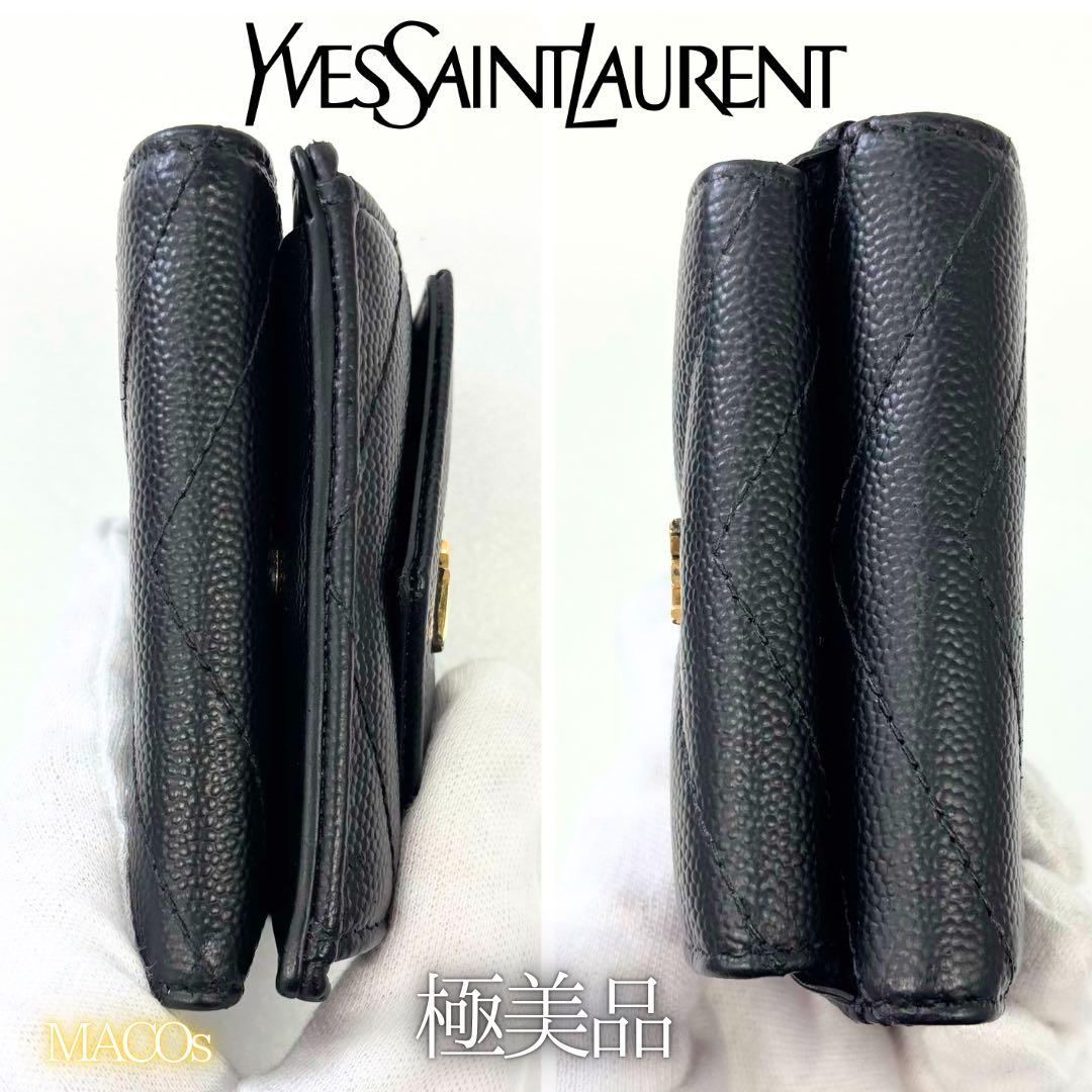 美品✨SAINT LAURENT サンローラン タイニーウォレット 三つ折り財布