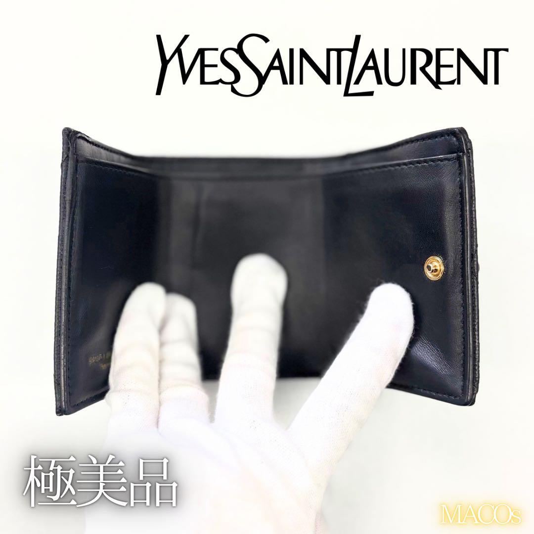 美品✨SAINT LAURENT サンローラン タイニーウォレット 三つ折り財布