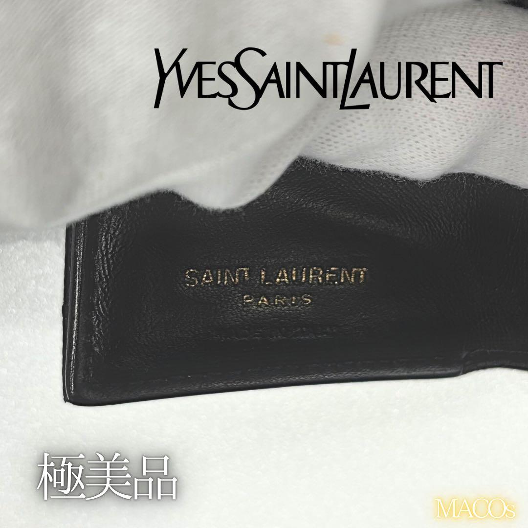 美品✨SAINT LAURENT サンローラン タイニーウォレット 三つ折り財布